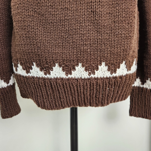 Vintage Hand Knit Fair Isle Sweater - Picture 5 of 10
